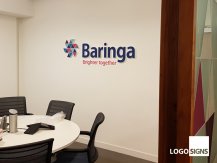 Baringa acrylic sign