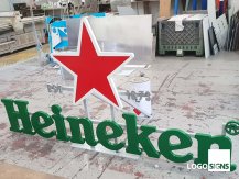 Heineken logo sign