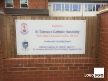 St Teresas plaque sign